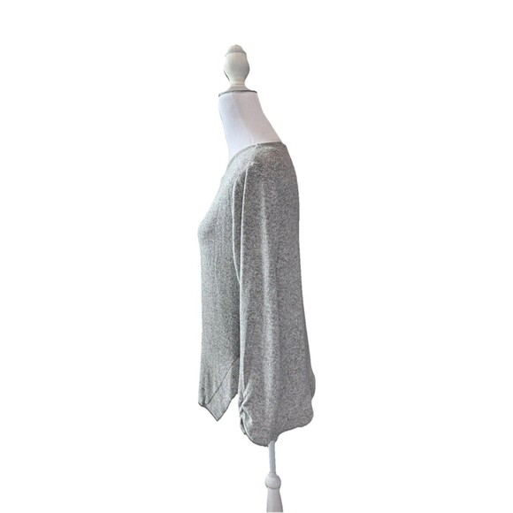 Petite Apt. 9 Sweater Gray Size PM Fuzzy High-Low Tunic New Women’s Long Sleeve - Picture 3 of 10